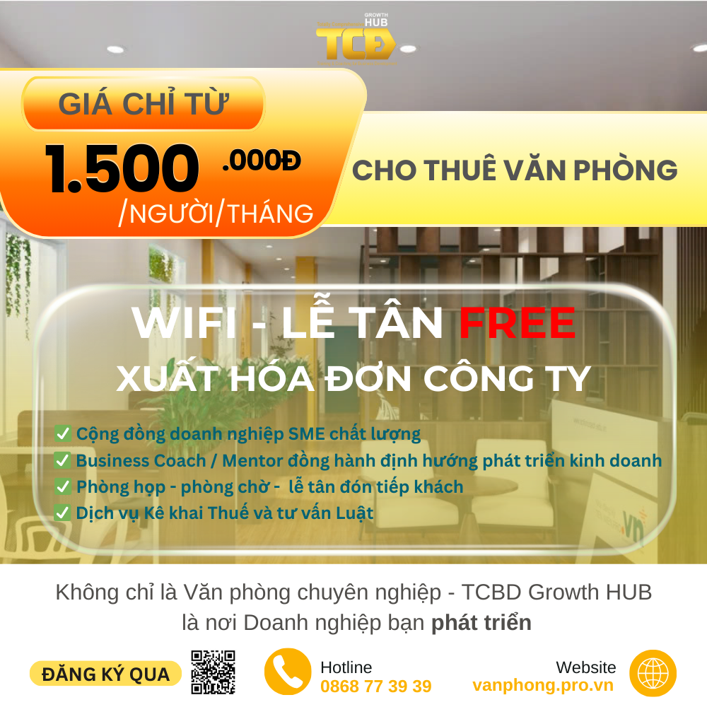 TCBD growth hub cho thuê văn phòng đại diện gần sân bay