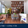 Quầy lễ tân và khu vực tiếp khách tại TCBD Growth Hub.